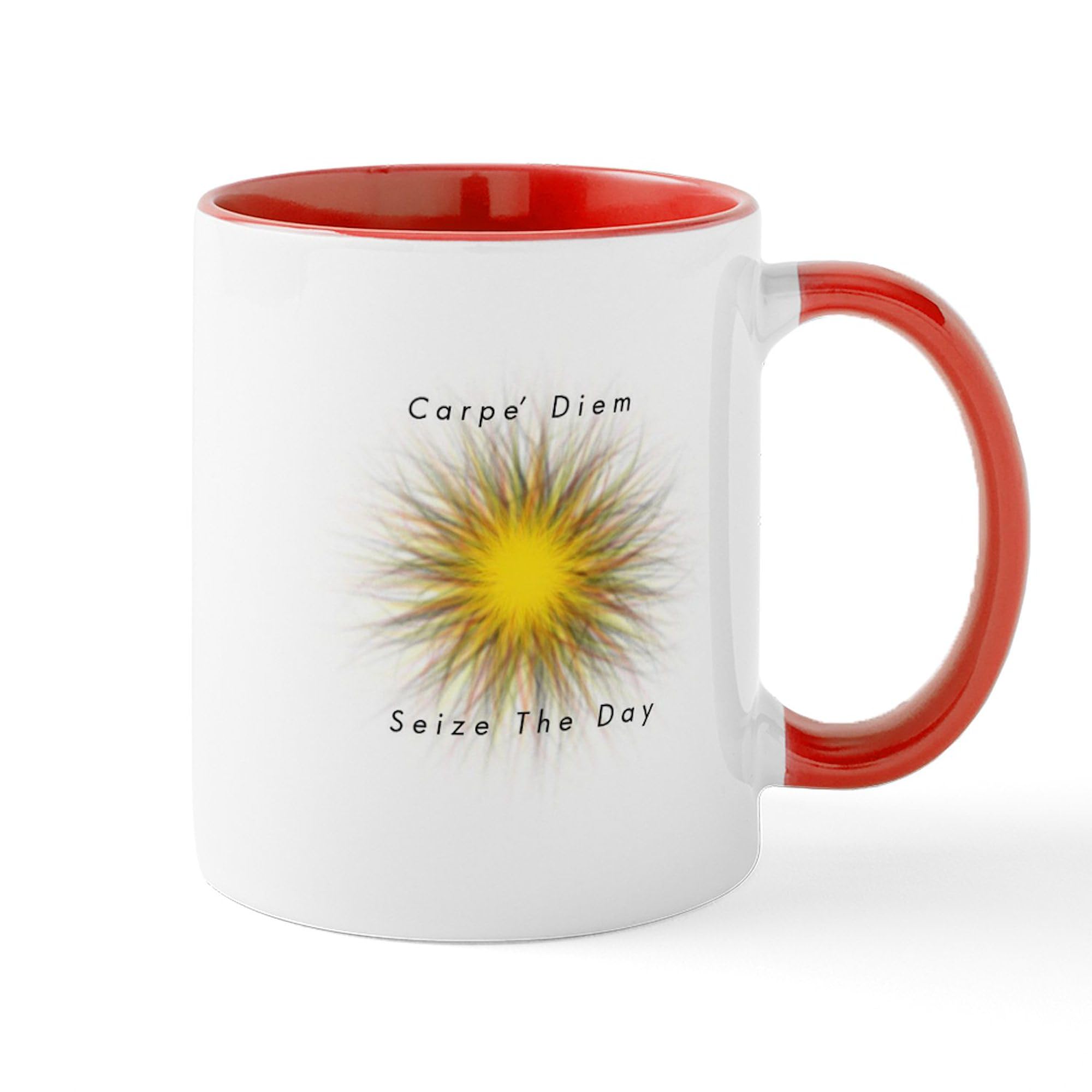 Carpe Diem 11 oz (325 ml) Ceramic Coffee Mug - Inspirational Quote Travel Mug for Office, Home & Gifts | CafePress