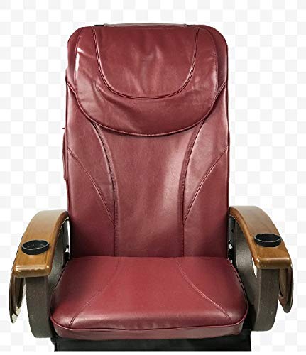Premium ZKZ Pedicure Chair Cushion with Massage Function - Burgundy Spa Salon Furniture (Type B) for Ultimate Comfort in Nail & Foot Care Services