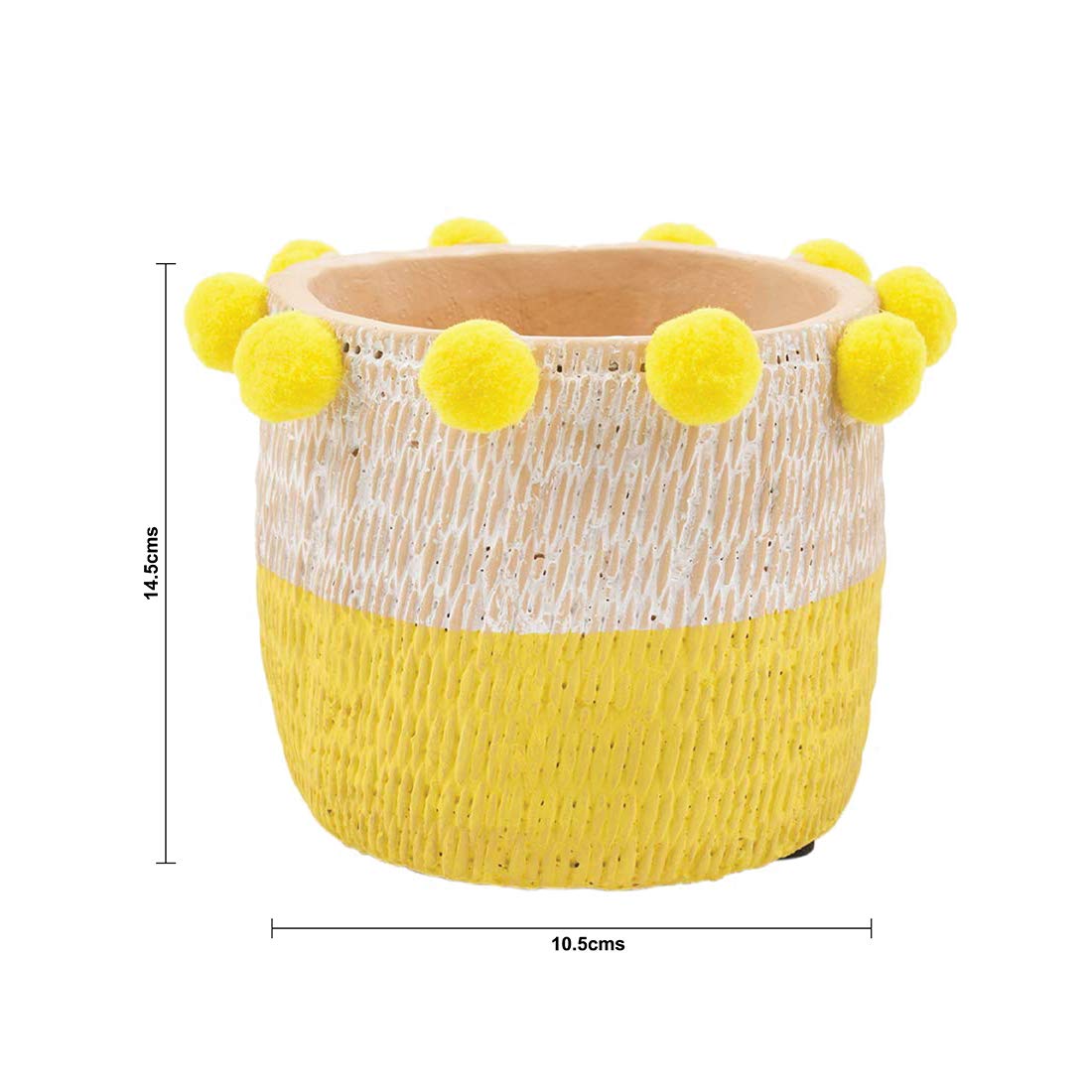 Chumbak Sunshine Pom-Pom Planter - 5.7