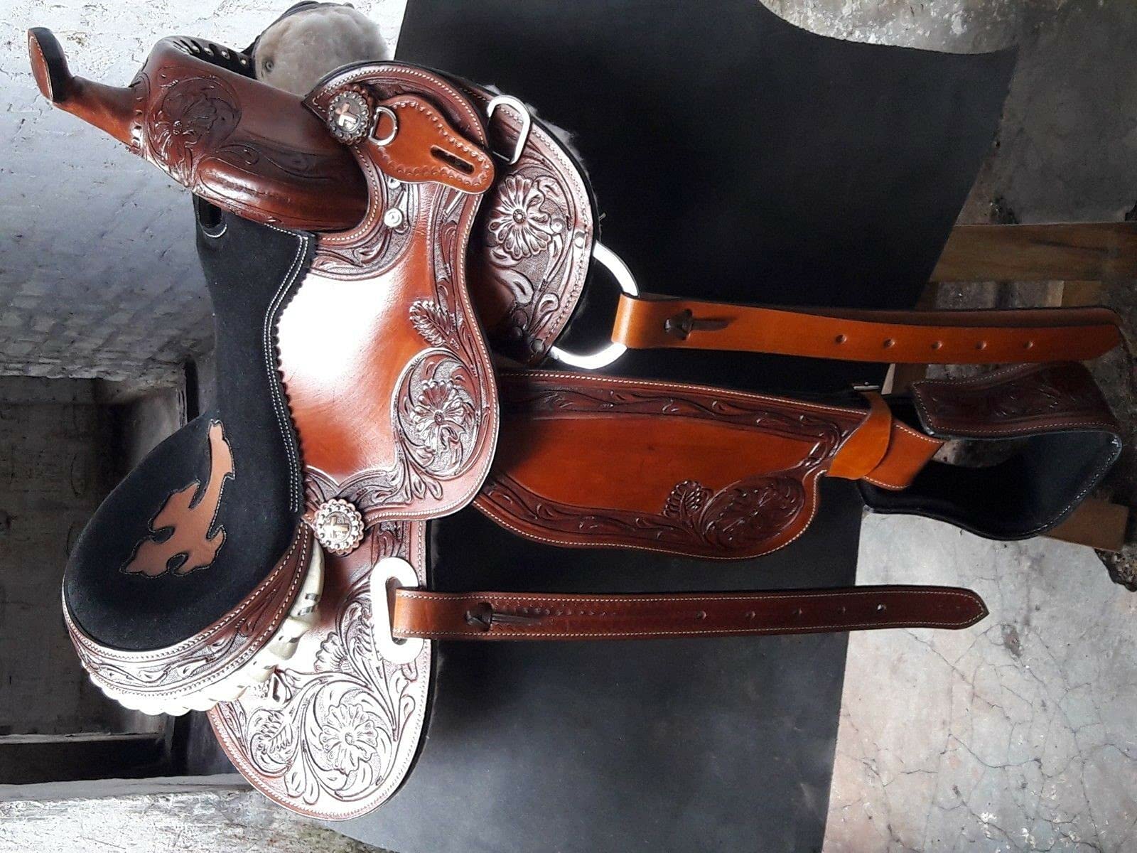 Premium Western Barrel Racing Saddle for Youth & Kids – Lightweight, Durable & Comfortable for Rodeo, Trail Riding & Competitions