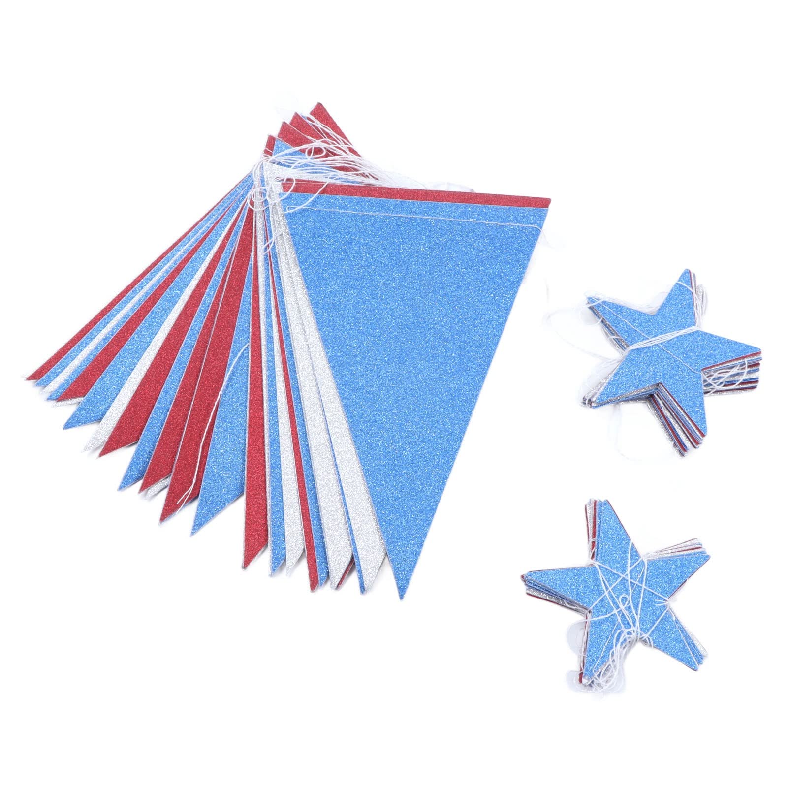 Eco-Friendly Tgoon Pennant Flag Banners - Shiny Wedding & Birthday Party Decorations | Easy Setup for Indoor/Outdoor Celebrations, Baby Showers & Graduations