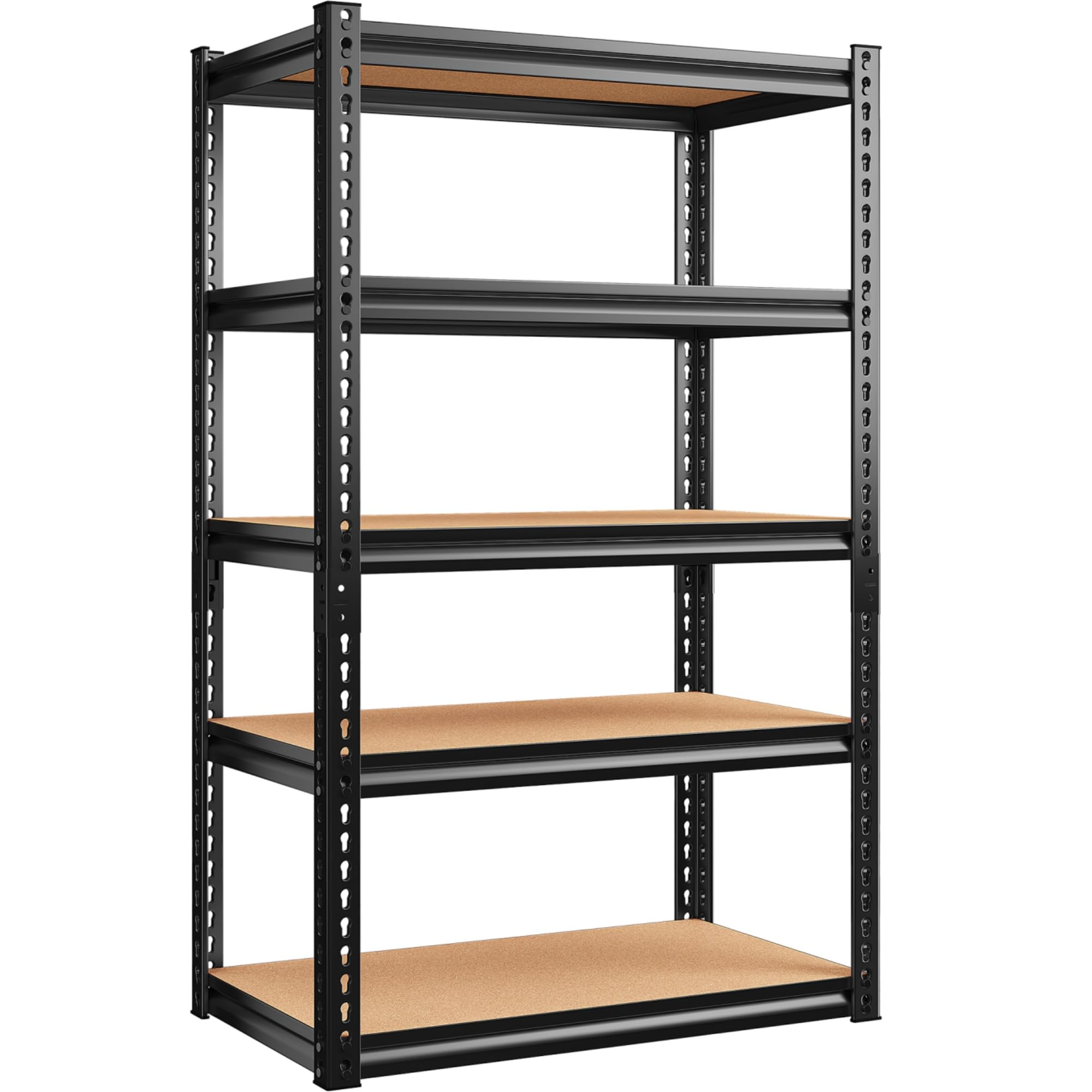 Bepatio 5-Tier Heavy Duty Metal Garage Shelving Unit - Adjustable Storage Shelves for Garage, Pantry & Warehouse - Holds Up to 1500 lbs - Perfect for Organizing Tools, Sports Equipment & Bulk Supplies