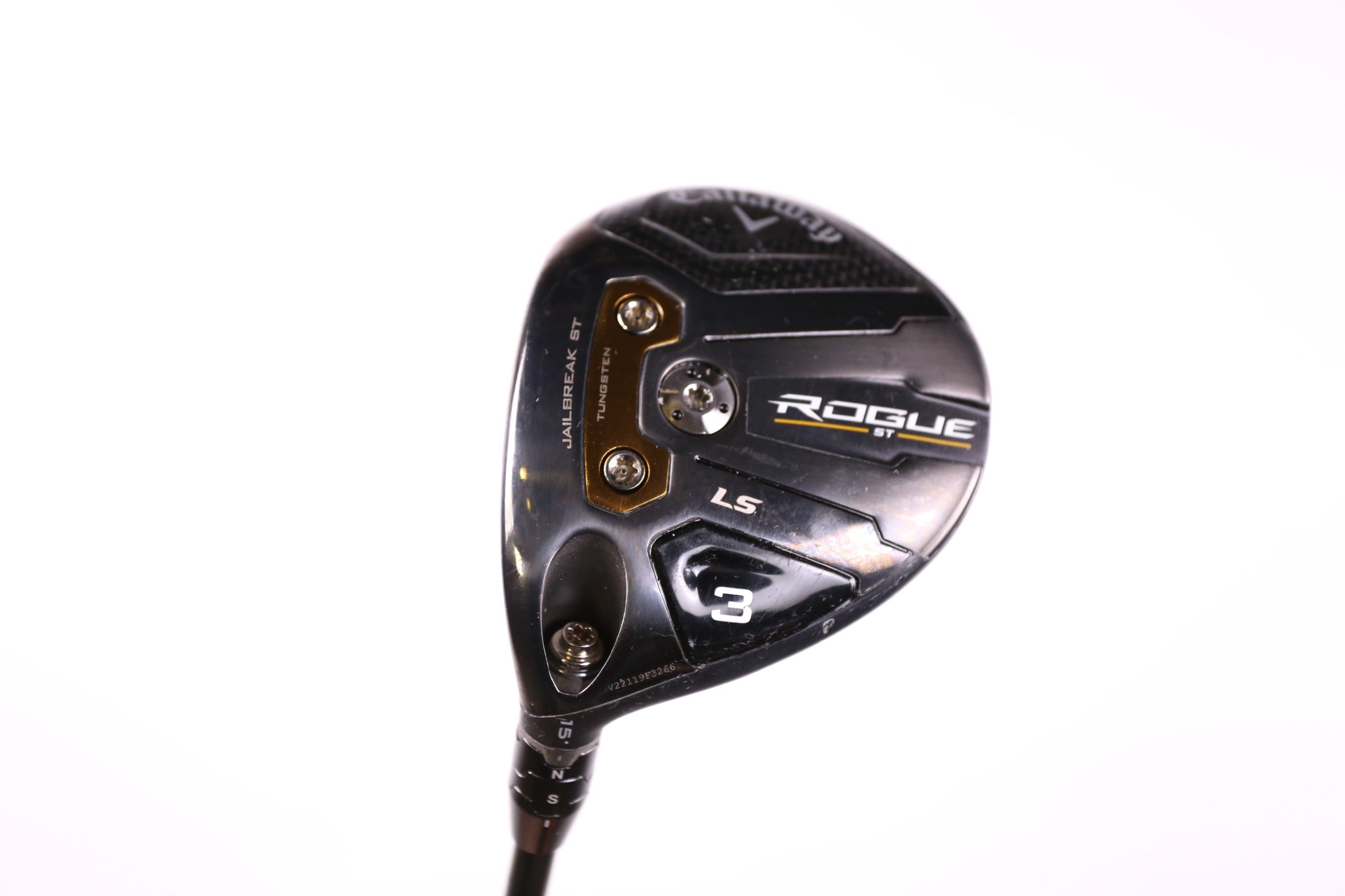 Used Callaway Rogue ST LS 3 Wood Left Handed 15° Stiff Flex Golf Club - Perfect for Left-Handed Golfers Seeking Distance & Control on the Fairway