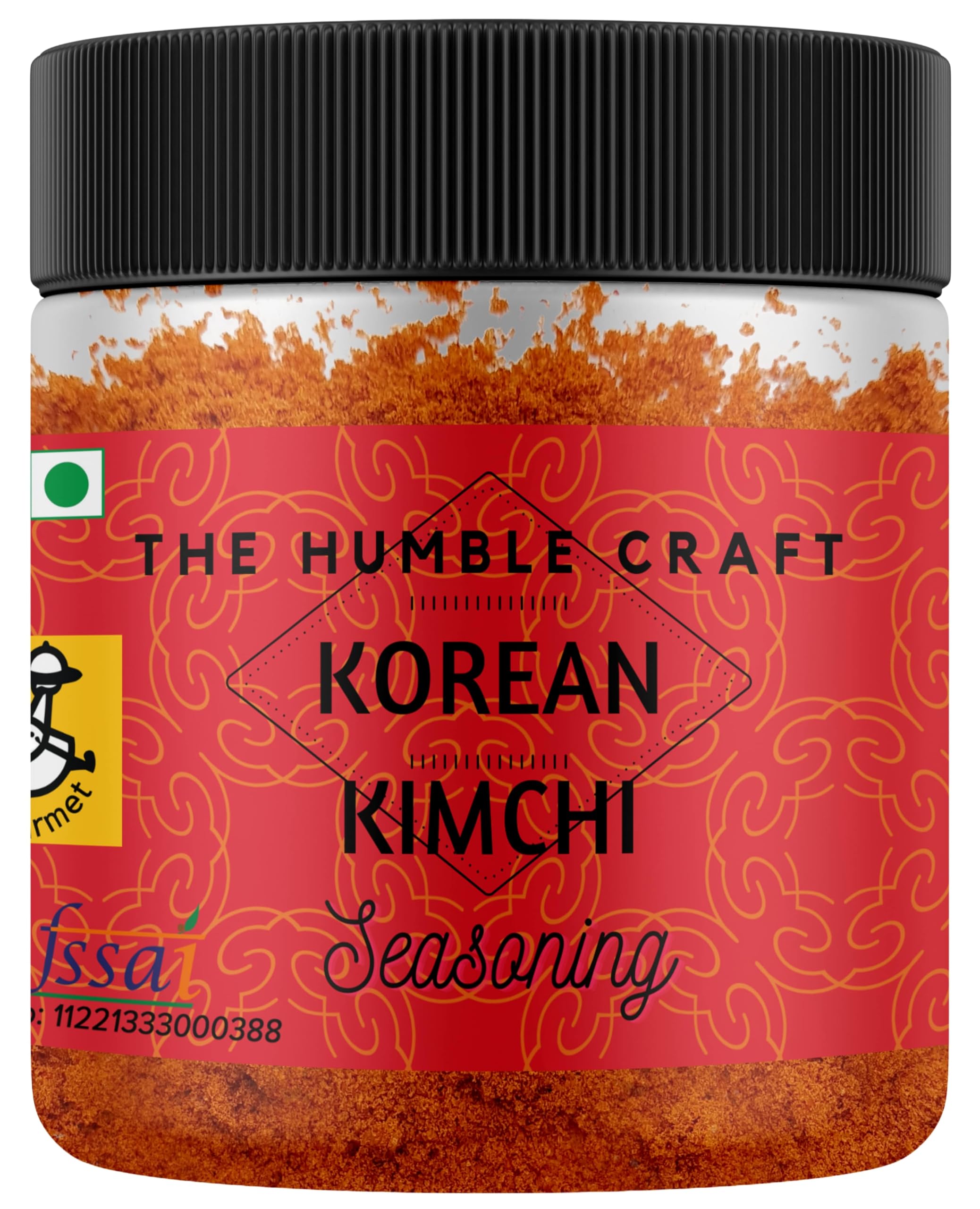 The Humble Craft Korean Kimchi Seasoning Powder - Spicy & Tangy Gochugaru Flavor for Popcorn, Snacks, Noodles, Ramen, Rice Cakes, Broth, Fries & Mayo Dip (100g) - Perfect for Movie Nights, Korean BBQ & Home Cooking