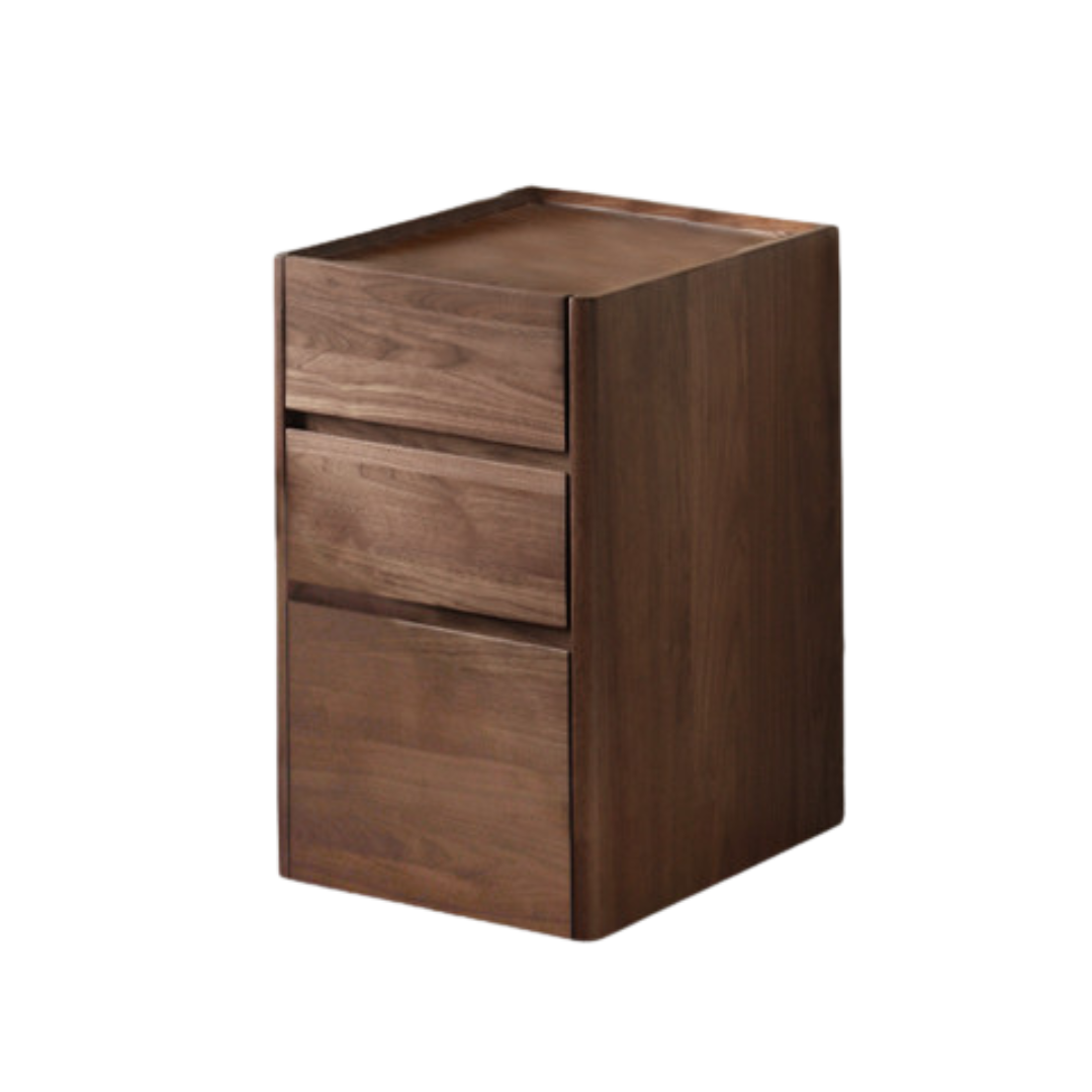 13.7x17.7x23.4 inch / 35x45x59.5 сm / Rich Dark Walnut color / black walnut desk cabinet