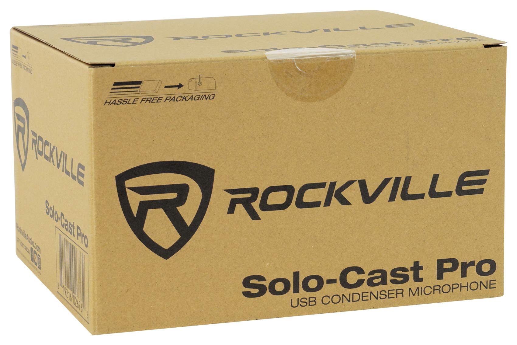 Rockville Solo-Cast Pro USB Microphone for PC/Mac - Professional Streaming, Podcasting & Zoom Meetings Bundle with iUSB USB-A to Lightning Adapter for iPhone/iPad (Perfect for Home Studio, Gaming & Online Classes)