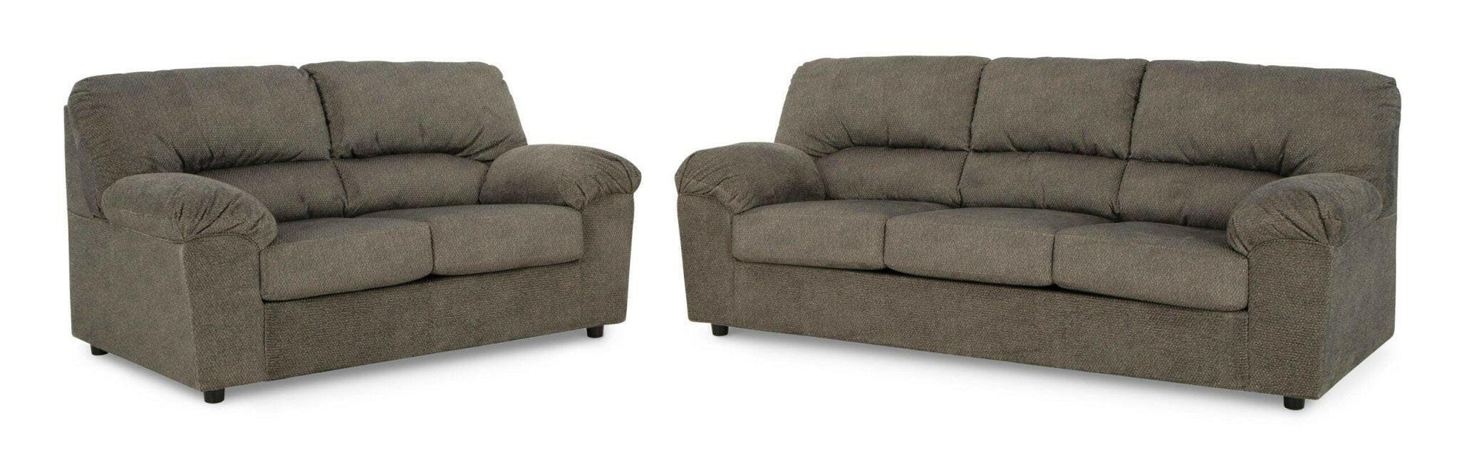 Norlou 3-Piece Sofa and Loveseat Set 29502 - Modern Living Room Furniture for Small Spaces, Apartment & Home Decor