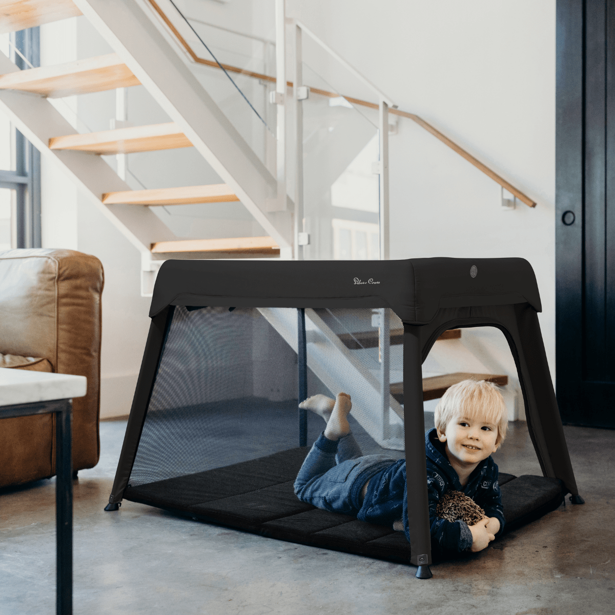 Silver Cross Sleep and Go Travel Crib - Portable Baby Playard with Mattress | Lightweight Foldable Crib for Travel, Home & Nursery | Perfect for Newborns to Toddlers