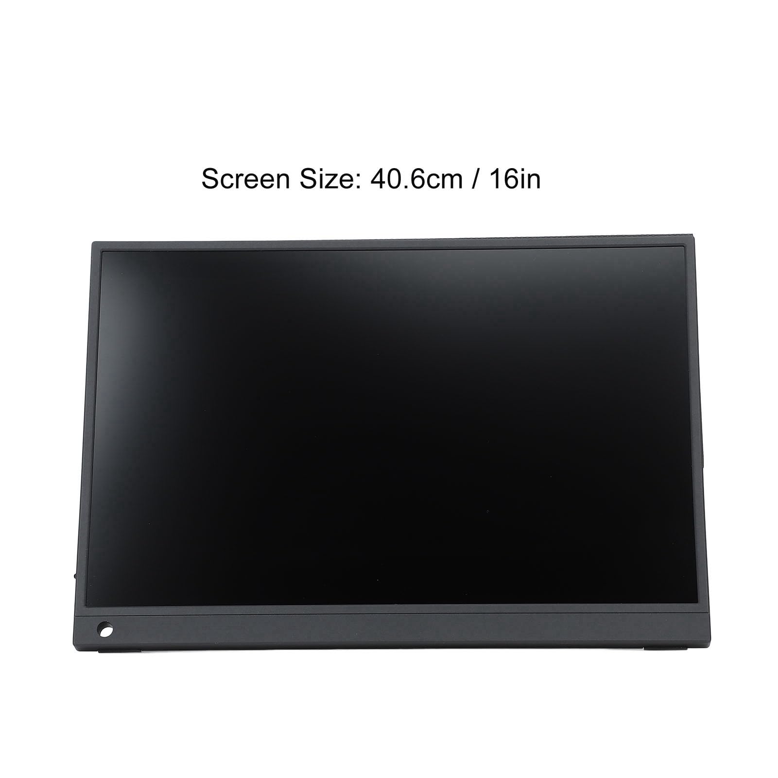 Yctze 16-inch Portable IPS Monitor - 1920x1200 Full HD HDR USB-C Display with Built-in Speakers | Ultra Thin Lightweight Design for Travel, Gaming & Work | Perfect for Laptop Extensions, Business Presentations & Mobile Entertainment