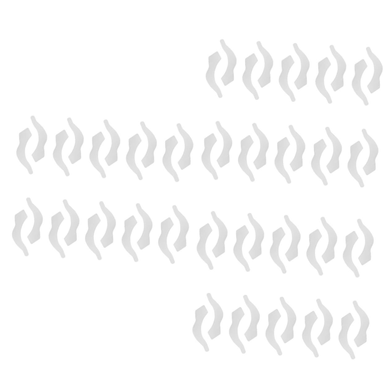 Uonlytech 30 Pairs Non-Slip Silicone Glasses Nose Pads & Anti-Slip Glasses Hooks - Soft Comfortable Eyewear Accessories for Reading Glasses, Sunglasses & Safety Glasses - Perfect for Sports, Work & Daily Use