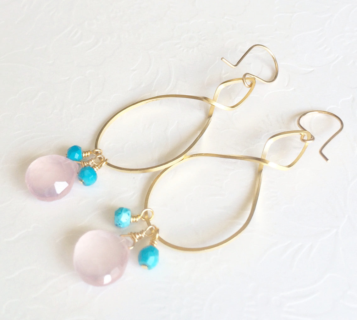 Mia Elegant Dangle Earrings (E173) - Perfect for Parties, Weddings & Everyday Wear