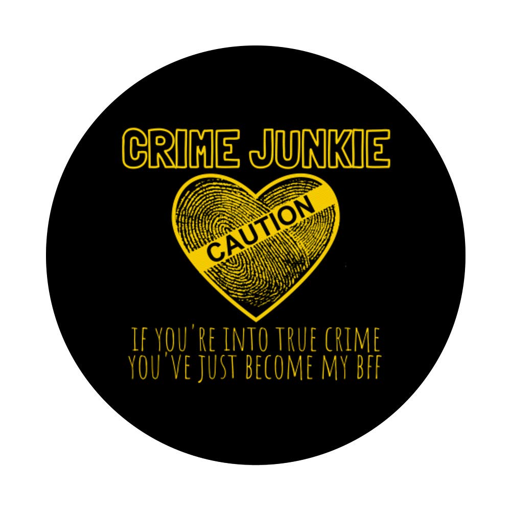 True Crime Podcast Fan Gift - PopSockets Phone Grip & Stand for iPhone, Android Smartphones & Tablets - Perfect for Podcast Lovers, Crime Junkies & Mystery Enthusiasts