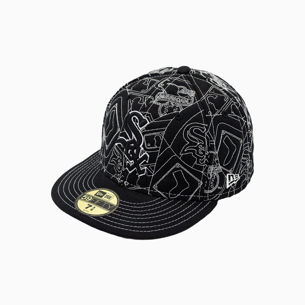 Chicago White Sox MLB 59FIFTY Fitted Baseball Cap - Official Licensed Adjustable Hat for Men & Women - Perfect for Games, Sports Events & Streetwear Fashion