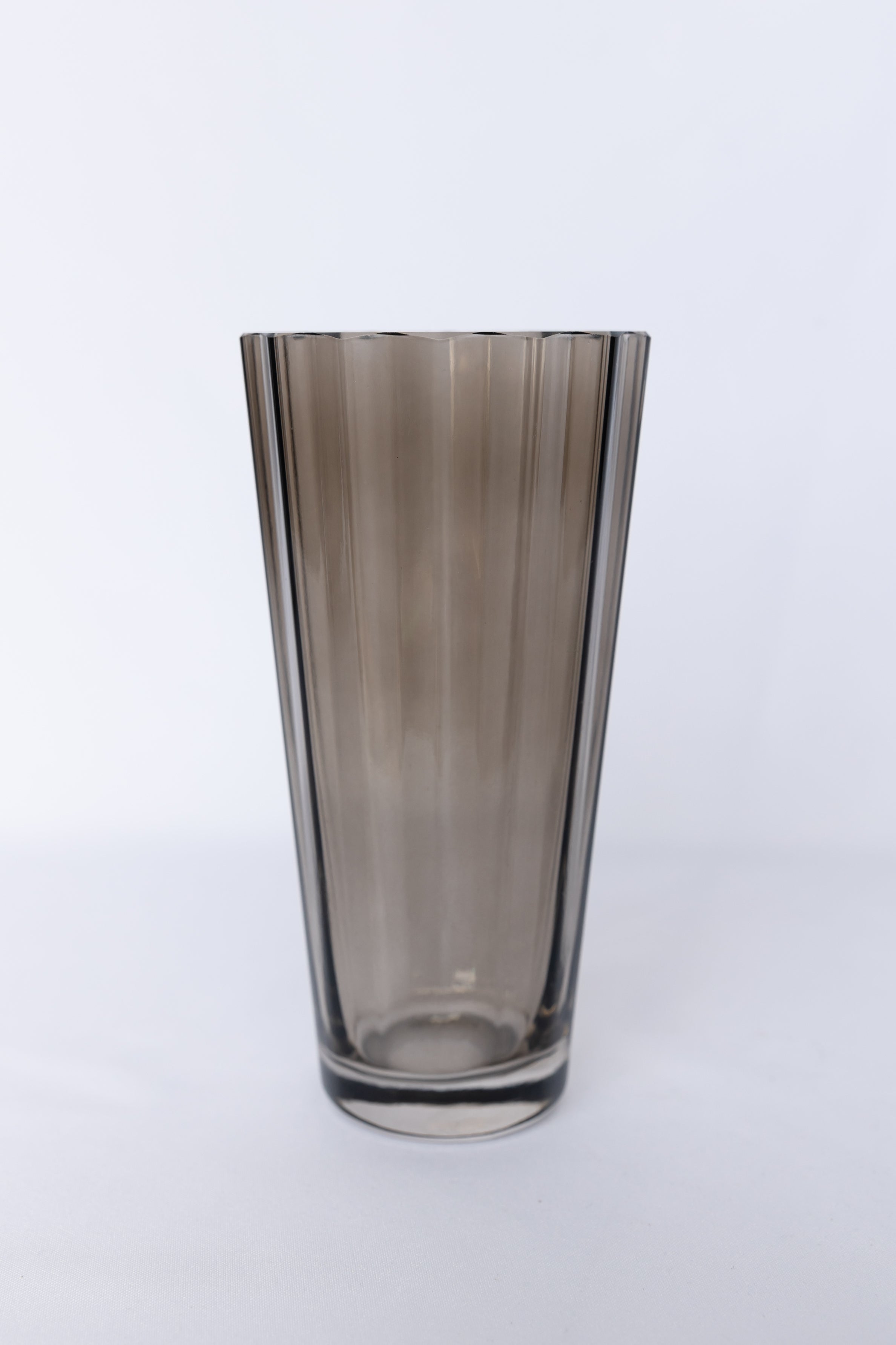Estelle Colored Sunday Highball Glasses Set of 6 - Gray Smoke | Elegant Drinking Glasses for Cocktails, Whiskey & Entertaining