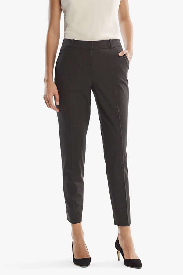 Mejia Tropical Wool Pants - Gray Melange for Men | Comfortable & Breathable for Travel & Business Casual Wear