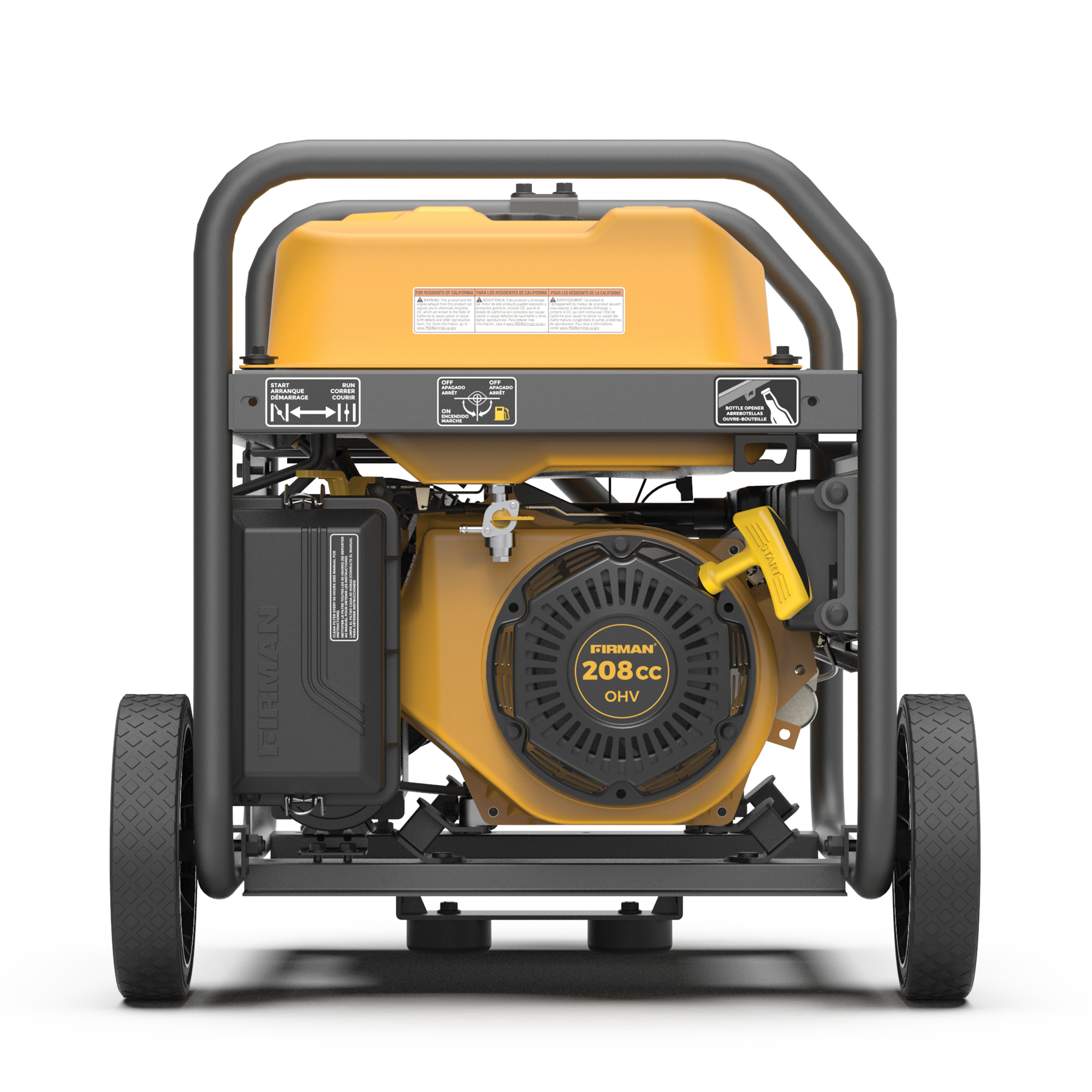 4450W Portable Gas Generator with Recoil Start - 120V Power Output for Camping, Outdoor Events & Emergency Backup