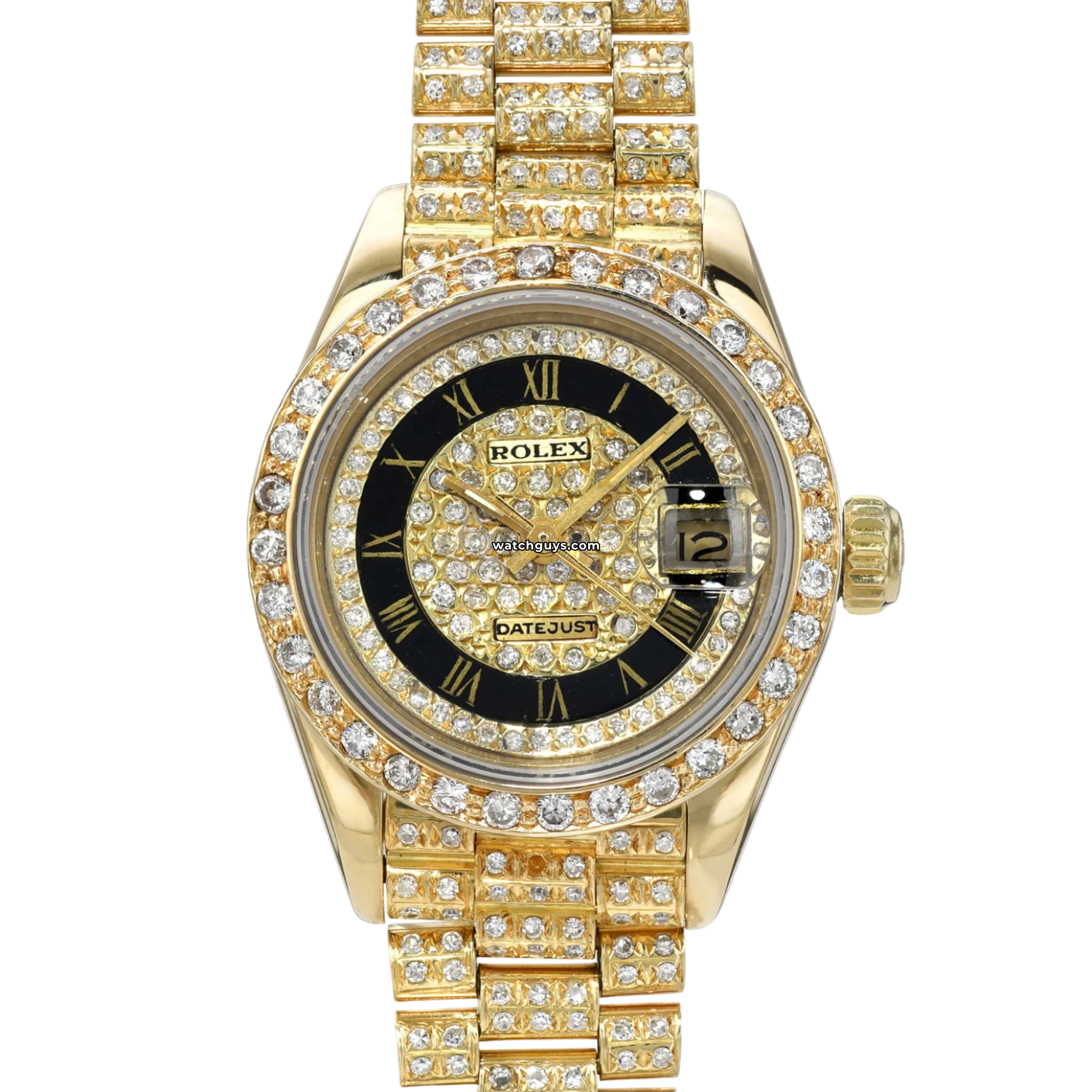 Rolex Datejust 69178 President Diamond Watch - 18K Gold & Diamond Bezel - Luxury Swiss Timepiece for Men - Perfect for Business Meetings, Formal Events & Special Occasions