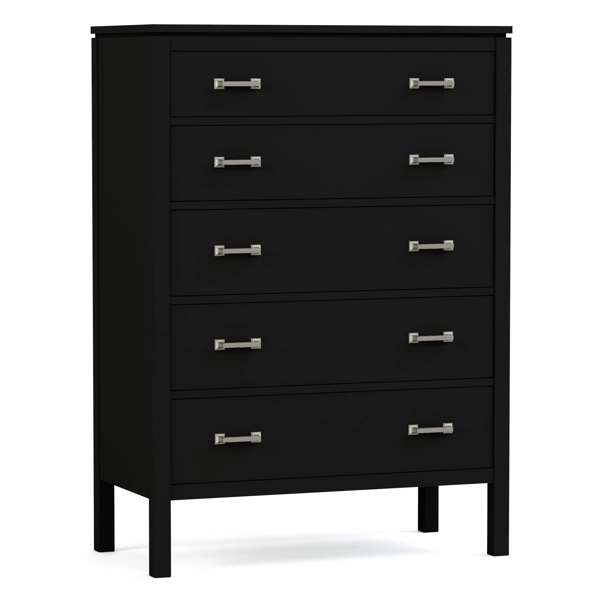 Dwyer Tall Chest - 5-Drawer Solid Wood Dresser for Bedroom Storage | Modern & Spacious Organizer for Clothes, Linens & Accessories | Perfect for Master Bedroom, Guest Room & Dorm Organization