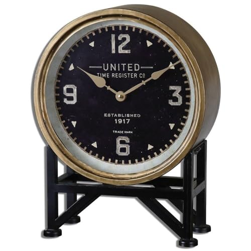 16 Inch Table Clock - Elegant Wooden Analog Wall & Desk Clock for Home, Office, and Bedroom Decor | Perfect Gift for Housewarming, Birthday & Anniversary