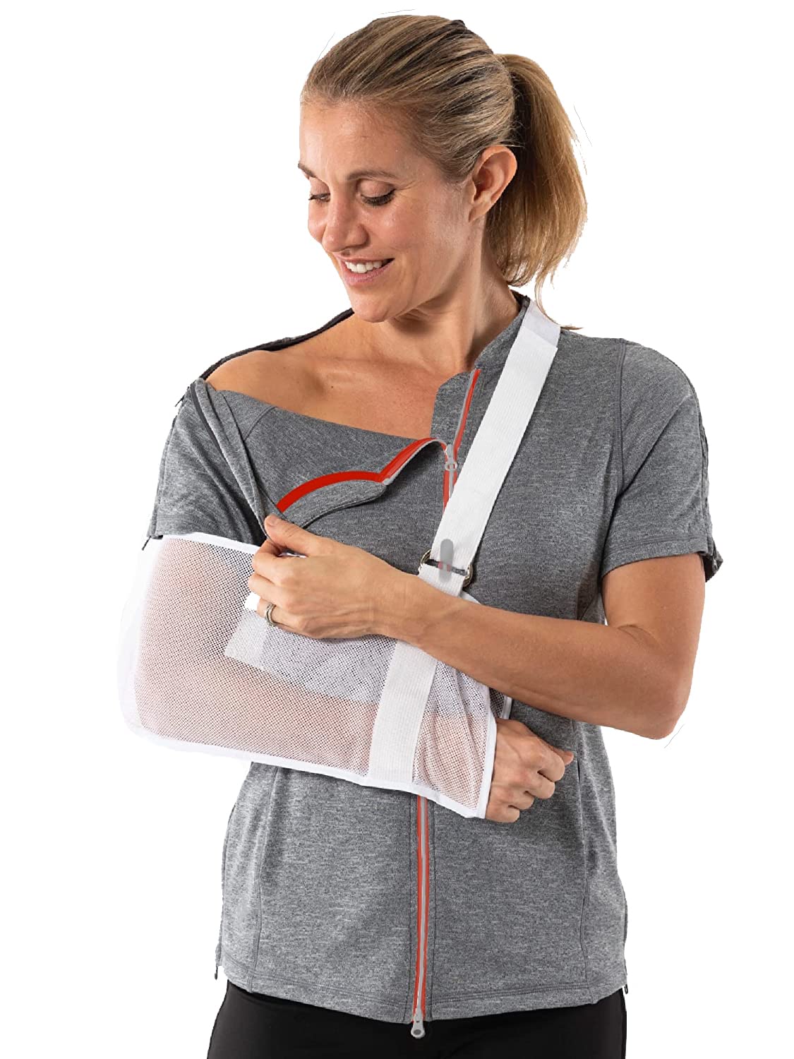Reboundwear Post Shoulder Surgery Shirts for Women - Easy Wear Chemo Clothing with Short Sleeves | Ideal for Recovery After Surgery & Medical Treatments