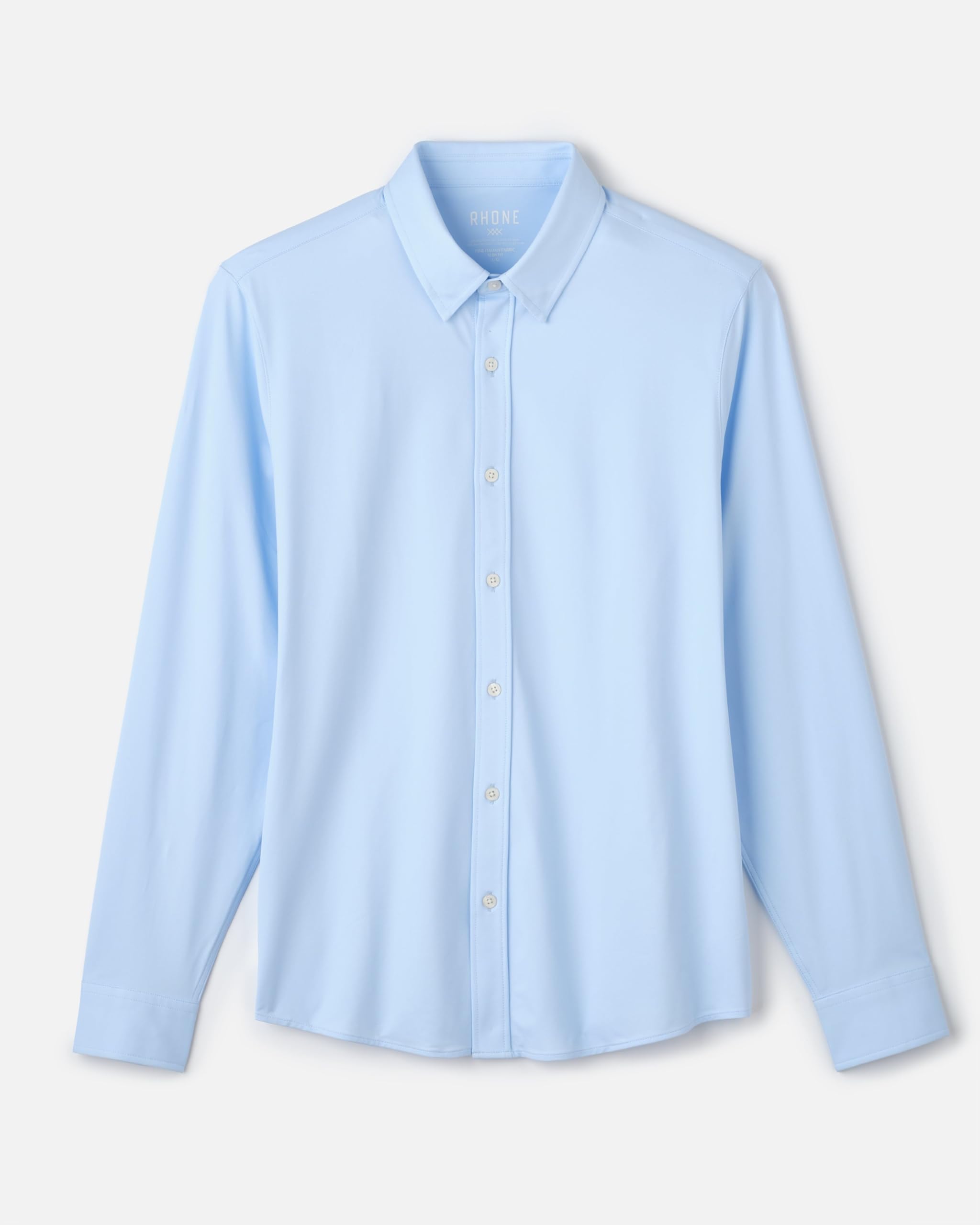 Rhone Men's Commuter Shirt - Premium Performance Dress Shirt for Business & Travel | Machine Washable, Wrinkle Resistant, Slim Fit Button Down | Perfect for Office, Meetings & Business Trips