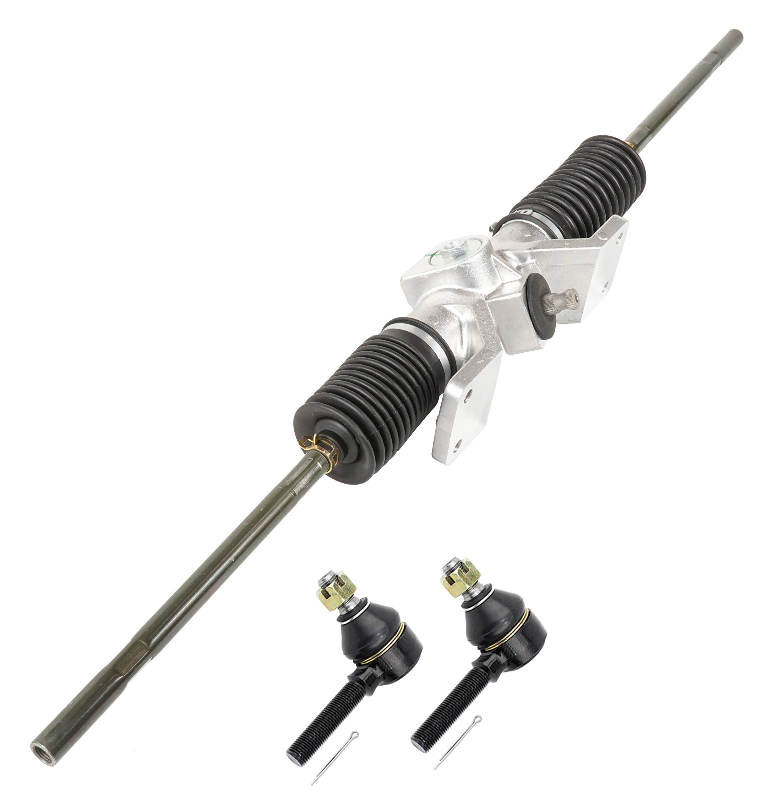 Caltric Rack and Pinion Steering Assembly with Tie Rod Ends - Compatible with John Deere XUV590M XUV590M S4 / RSX860E RSX860M Gator AM145794 - Replacement Part for Off-Road Vehicles & Utility Task Vehicles (UTVs)