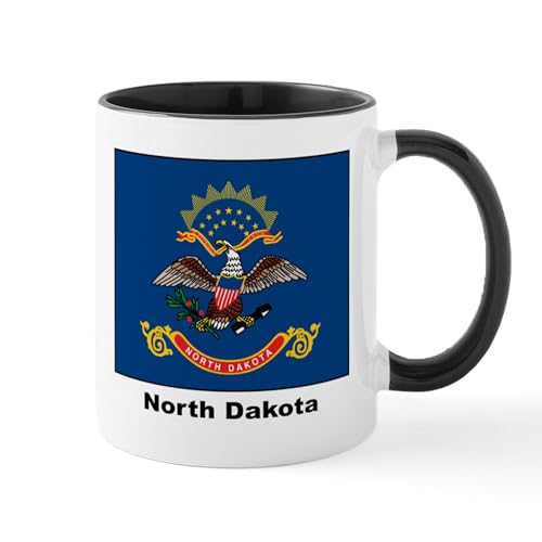 White/Black Inside - North Dakota State Flag Mug