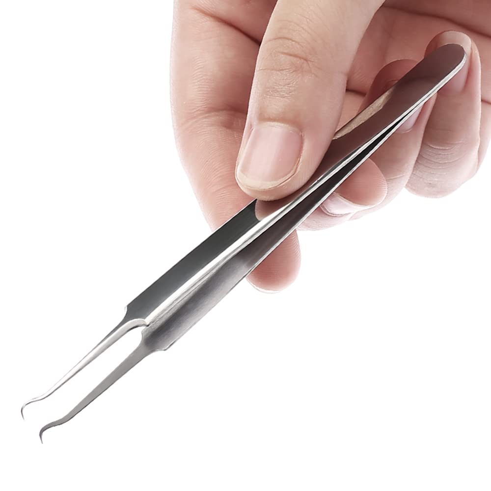 Gemice 6-Piece Blackhead Remover Kit - Stainless Steel Pimple Popper & Comedone Extractor Tools for Face Acne Treatment - Whitehead & Blemish Removal Set with Leather Case - Perfect for Home Skincare & Professional Spa Use