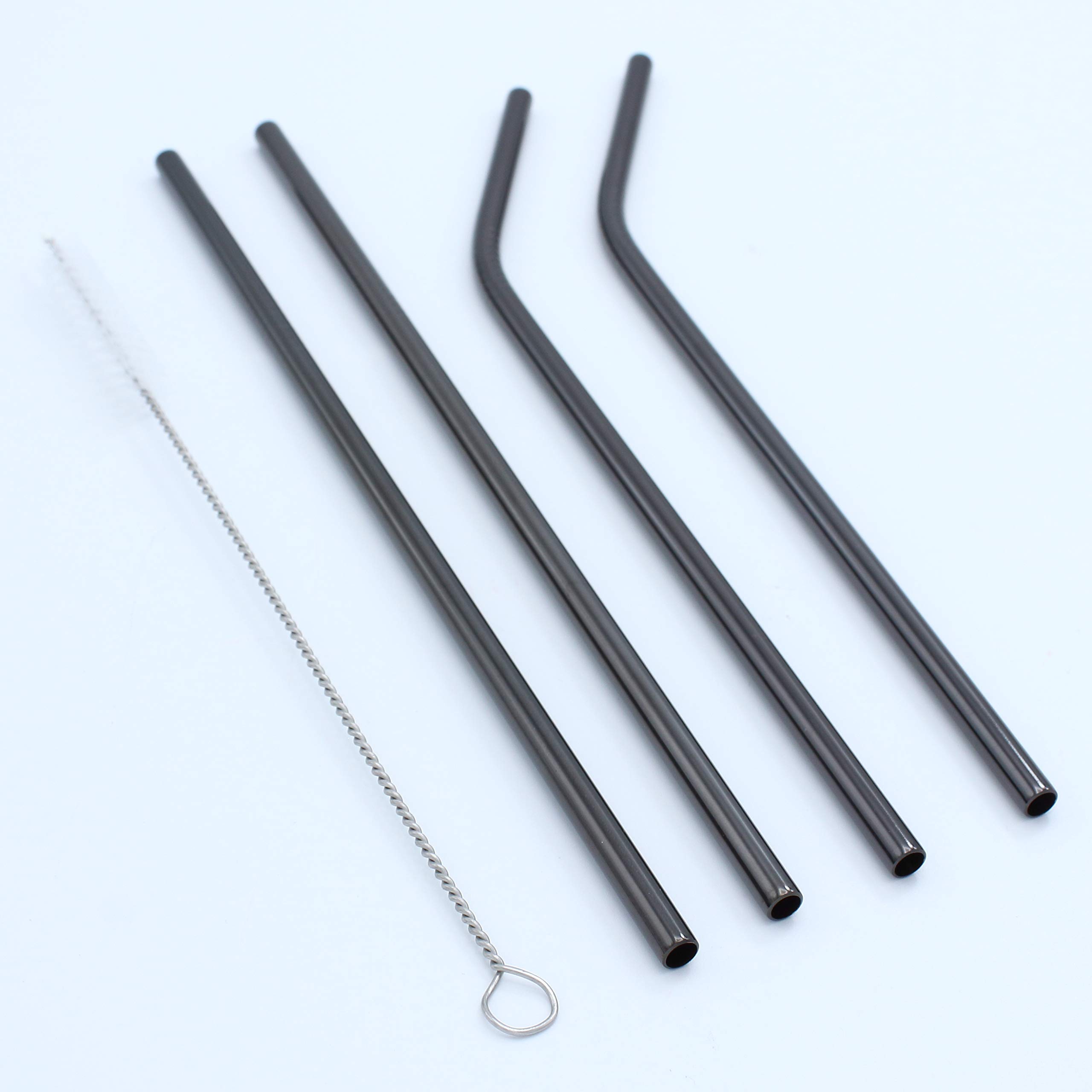 16-Piece Reusable Metal Straws Set - 8.5