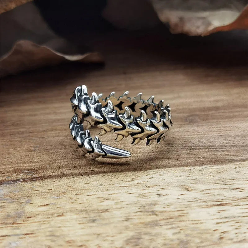 Dragon King Ring for Men - Stylish Medieval Fantasy Jewelry - Perfect for Cosplay, Gifts & Medieval Themed Events