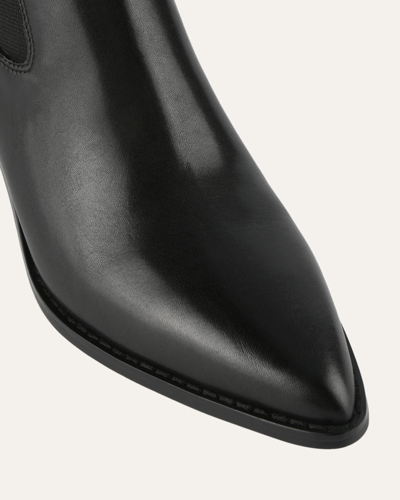 Zella Mid Ankle Boots Black Leather - Women's Fashion Boots for Fall & Winter, Comfortable & Stylish for Casual Outfits, Office Wear & Night Out