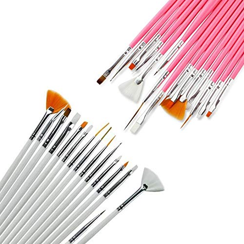 7PCS Nail Art Brush Set for Manicure - Gradient, Ombre, French Design, Gel Polish Builder, Drawing & Carving Tools - Perfect for DIY Nail Art & Salon Professionals