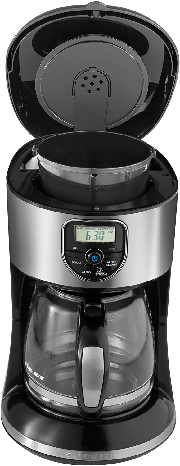 BLACK+DECKER CM4000SC 12-Cup Programmable Coffee Maker with Auto Shutoff - Factory Certified & Full Warranty - Perfect for Home, Office, or Dorm Use
