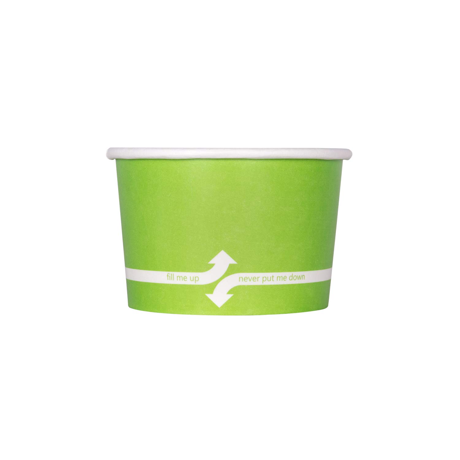 4oz Green Paper Food Containers for Hot/Cold Meals & Ice Cream