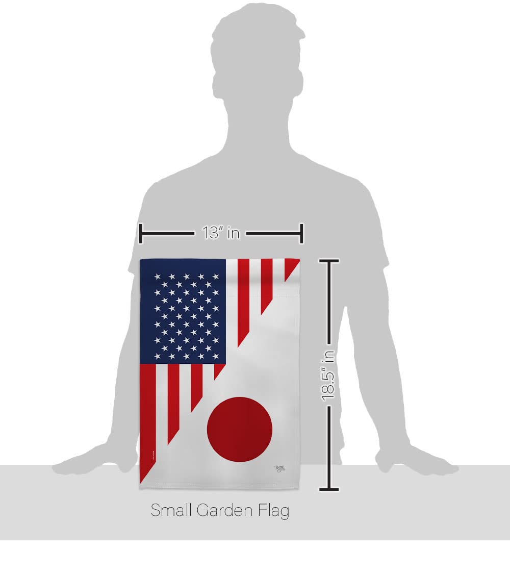 US Japan Friendship Garden Flag - Double-Sided Yard Decoration for Home & Gifts
