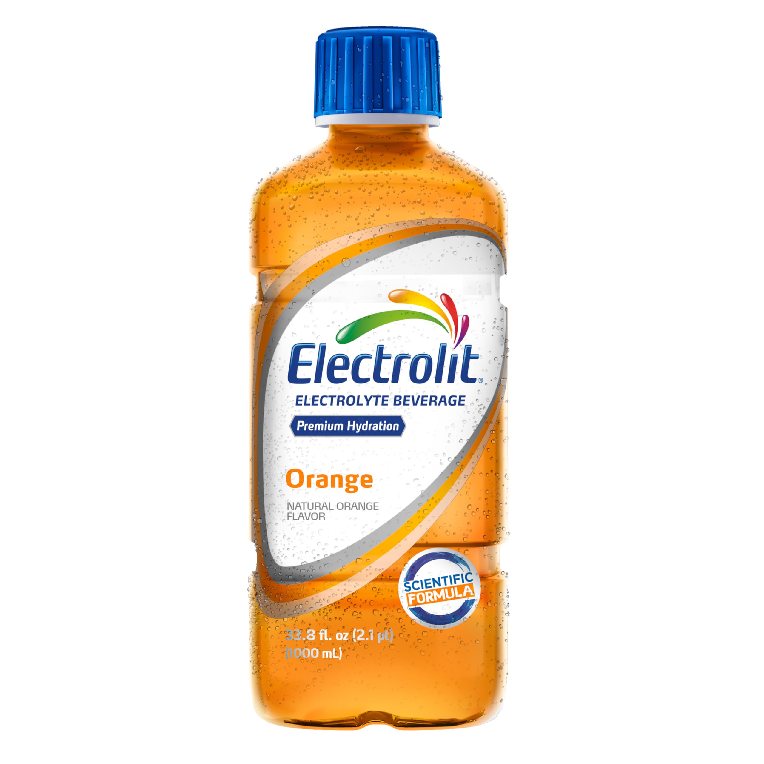 Electrolit Hydration Electrolyte Drink - Orange Flavor Sports Beverage with Essential Electrolytes for Rehydration - 6 Pack - Perfect for Workouts, Running, Hiking & Post-Workout Recovery