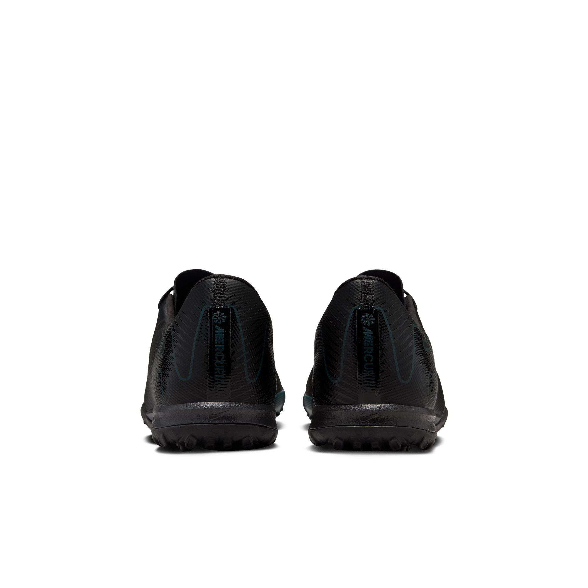 Nike Mercurial Vapor 16 Academy TF Turf Soccer Shoes for Men - Black/Black Deep Jungle - Artificial Grass & Turf Football Cleats for Training & Matches