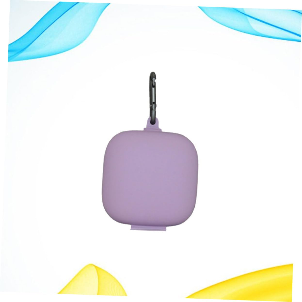 Veemoon Travel-Friendly Silicone Coated Headphone Case with Metal Buckle - Durable Scratch-Proof Protection for AirPods, Wireless Earbuds | Perfect for Commuting, Gym & Travel Accessories