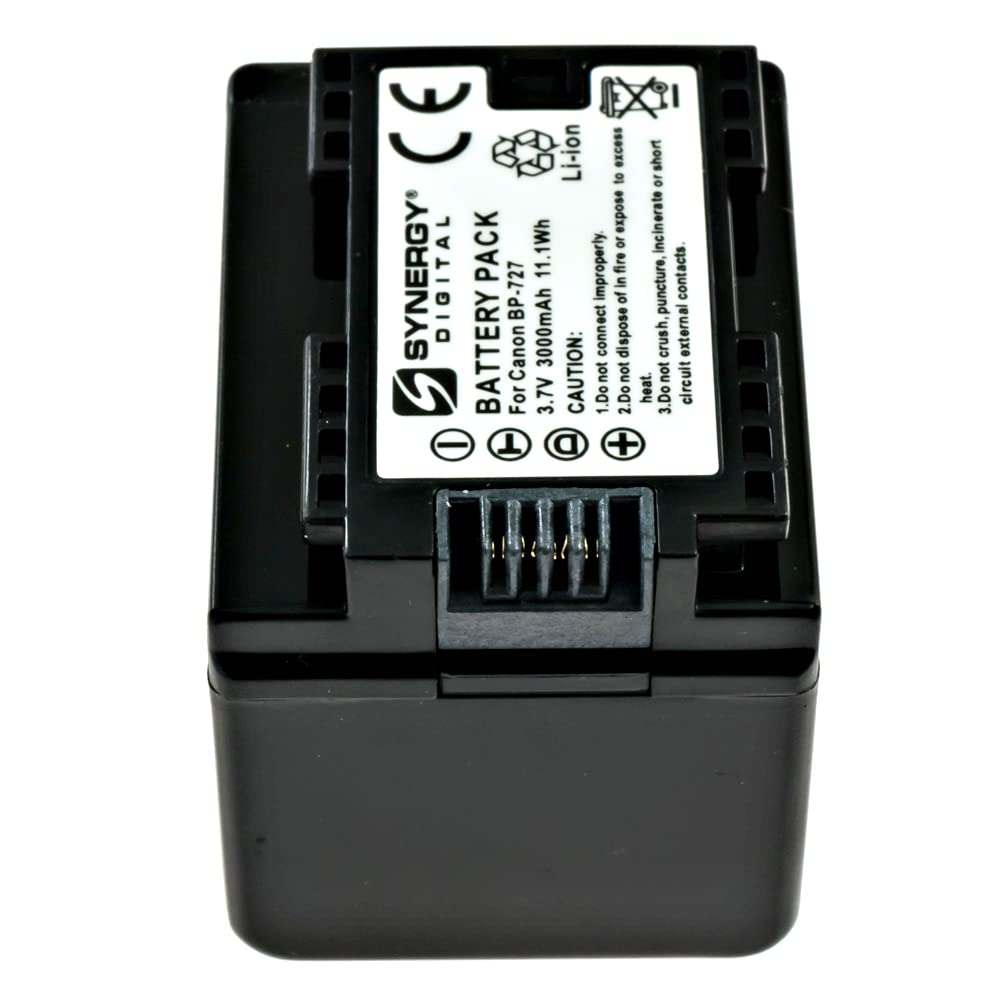 Synergy Digital Camcorder Replacement Battery for Canon VIXIA HF R30 - 3.6V 2900mAh Li-ion High Capacity Battery - Perfect for Travel Vlogging, Home Videos & Professional Filming