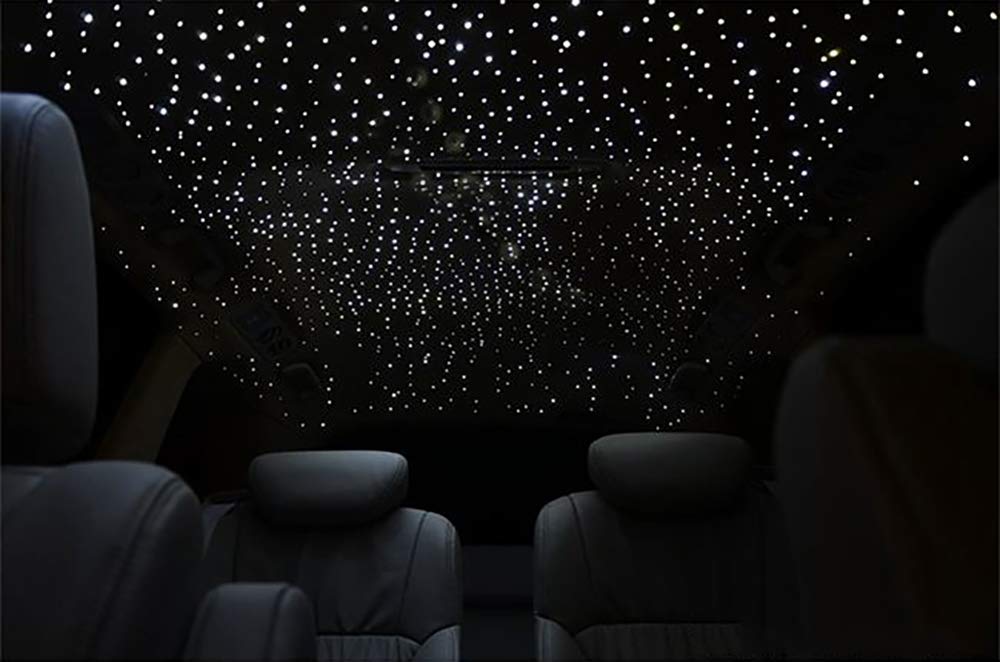 AKEPO 16W Fiber Optic Star Ceiling Light Kit with Music Sync & APP Control - RGBW Sound Sensor LED Light Source for Home & Car Decor, Includes 28-Key RF Remote & 550pcs 0.75mm Fiber Cable (13.1ft/4m) - Perfect for Bedroom, Theater, Party & Relaxation Lighting