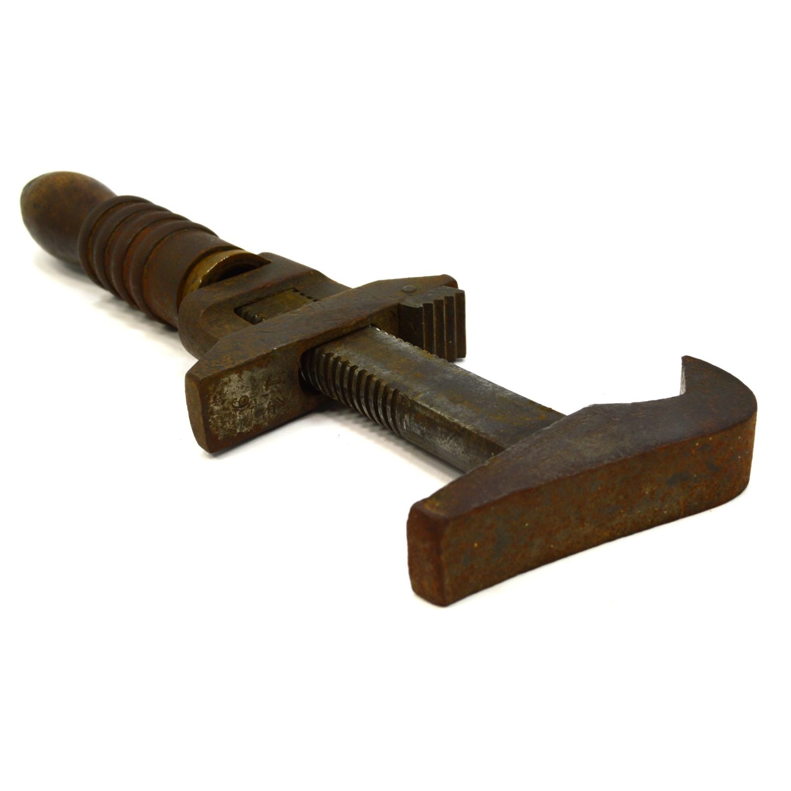 Vintage Bemis & Call H&T Antique Combination Monkey Pipe Wrench - 11 Inch Double Jaw Adjustable Tool (2.5 lbs) for Plumbing, Mechanical Repairs & DIY Projects