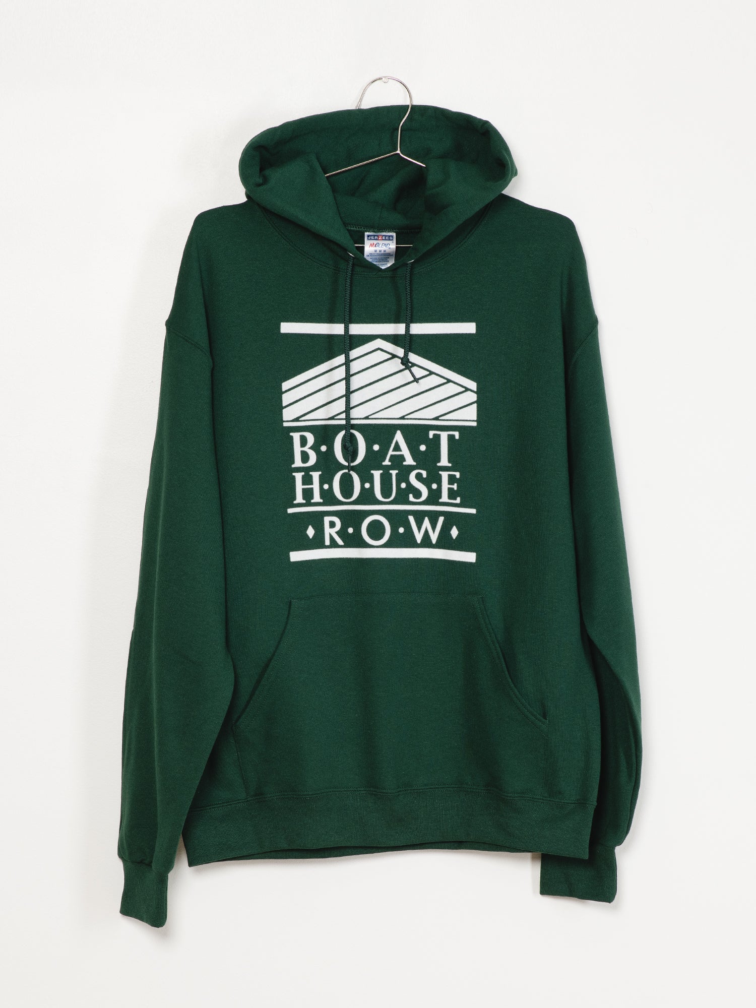 Boathouse Retro BH Logo Flock HD T-Shirt - Vintage Style Graphic Tee for Men & Women - Perfect for Casual Wear, Street Fashion, and Clearance Sales