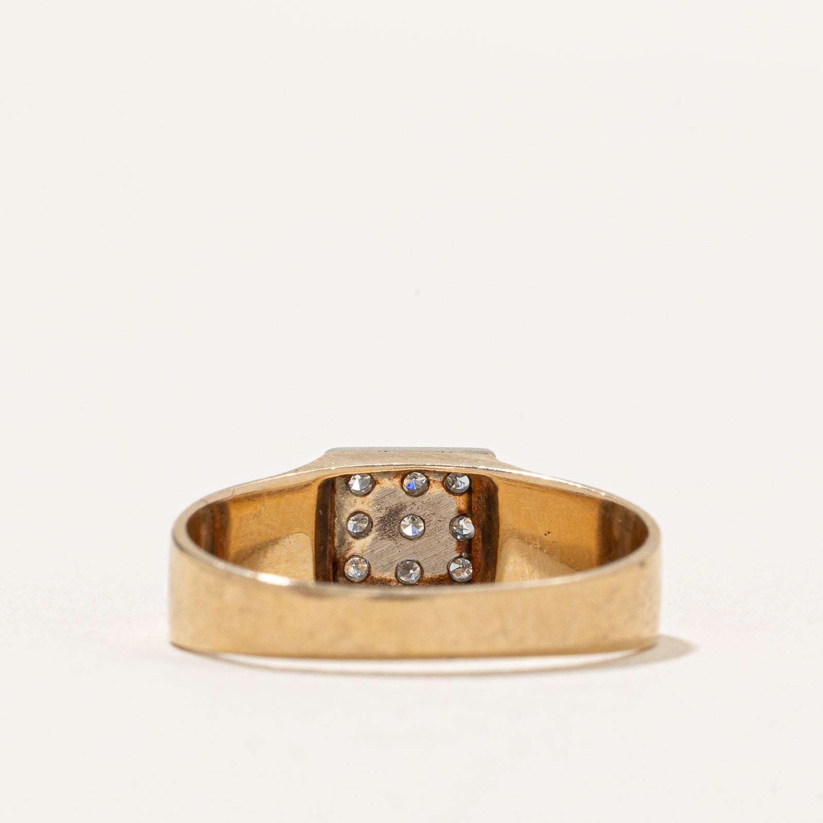 0.45ctw Diamond Grid Ring - Size 6.25 | Elegant Stackable Band for Women | Perfect for Weddings, Anniversaries & Everyday Wear