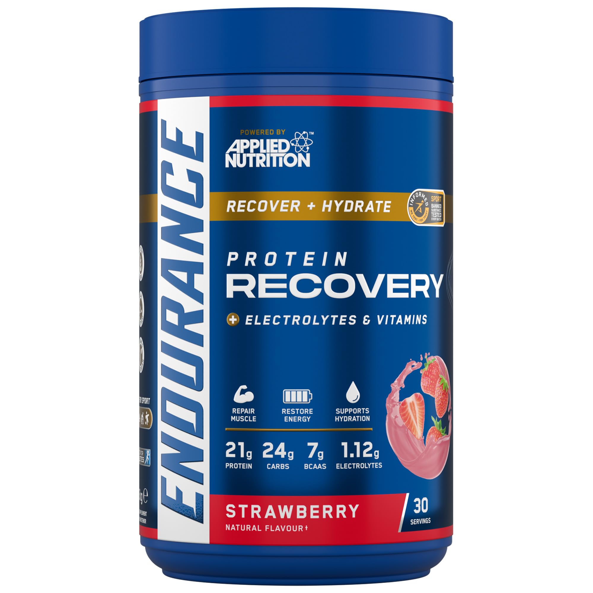 Applied Nutrition Endurance Recovery Powder 1500g - Post-Workout Muscle Recovery & Energy Boost for Athletes & Fitness Enthusiasts