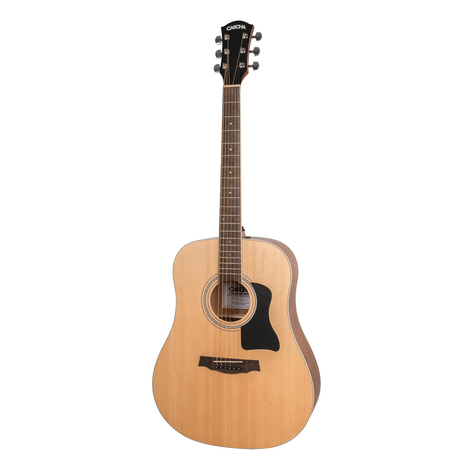 Cascha HH2080 Western Acoustic Guitar Set with Case, Tuner & Strings - Perfect for Beginners, Camping & Live Performances