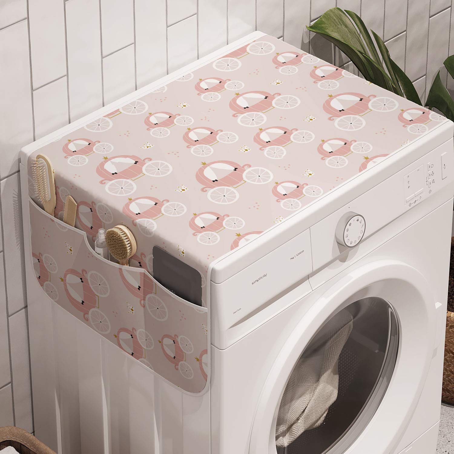 Ambesonne Pastel Washing Machine Cover Organizer - 47