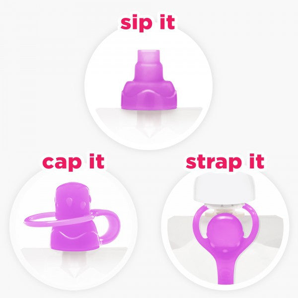 ChooMee SoftSip Pouch Toppers - 2 Pack Leak-Proof Silicone Spout Covers for Baby Food Pouches | Perfect for On-the-Go Feeding, Travel & Snack Time