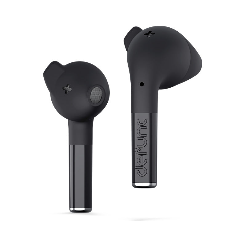 Defunc True Talk Wireless Earbuds - Black | Bluetooth Headphones for Gym, Running & Travel
