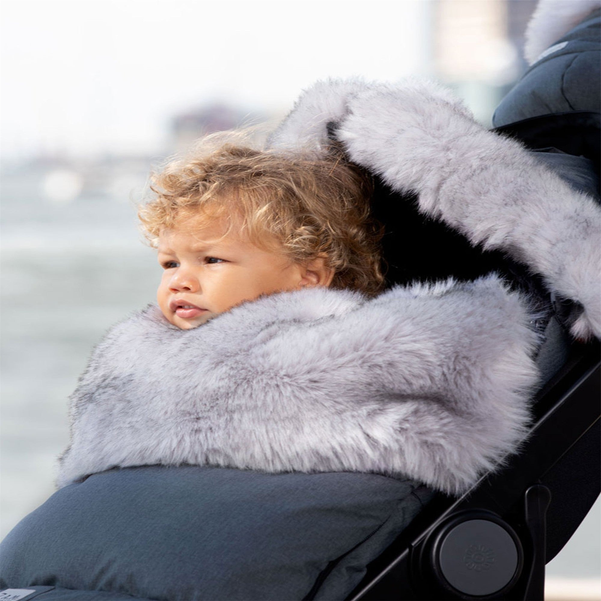 7AM Enfant PlushPOD Tundra - Premium Baby Car Seat Cover & Stroller Blanket for Winter Warmth - Soft Plush Travel Accessory for Infants & Toddlers (Perfect for Cold Weather, Car Rides & Stroller Walks)