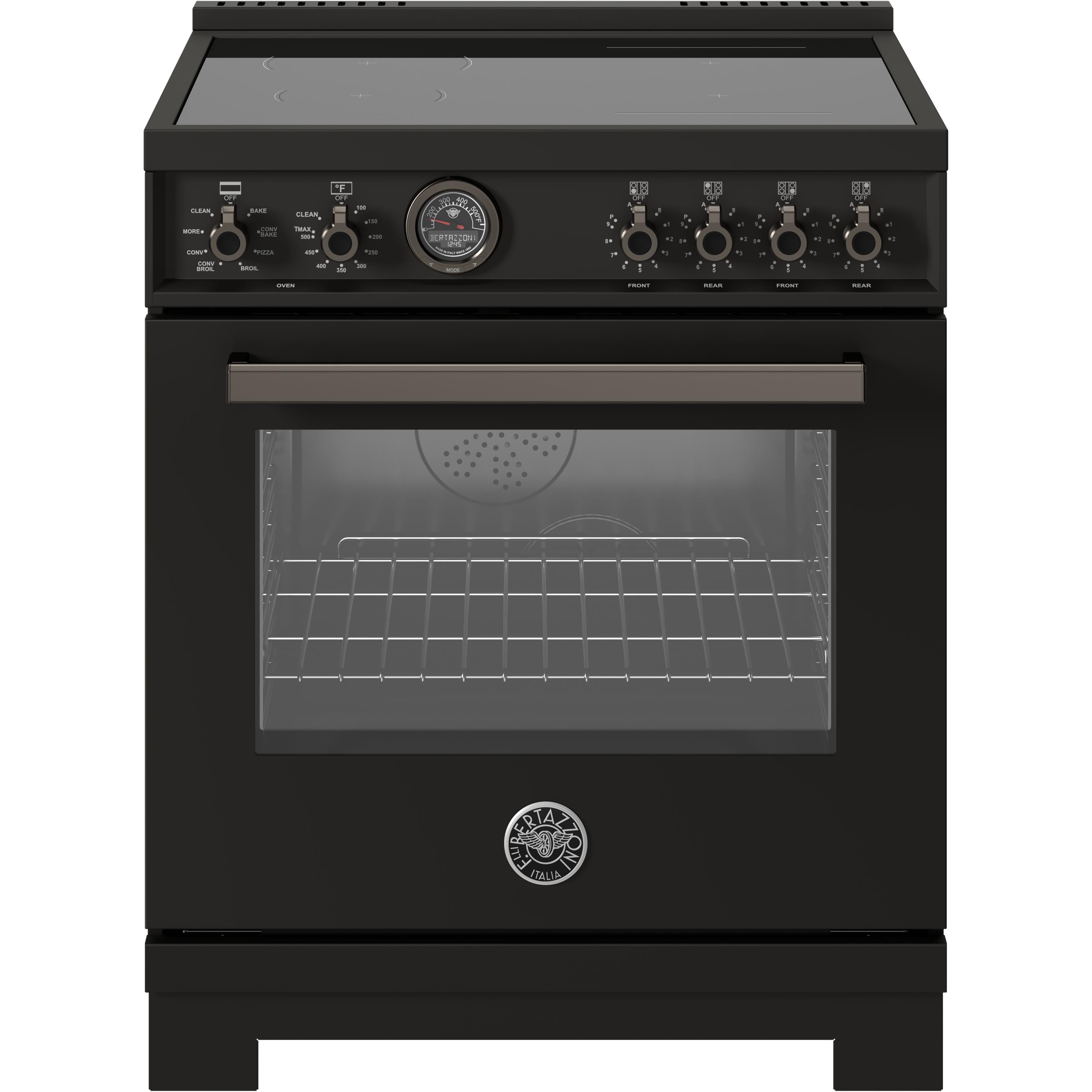 Bertazzoni PRO304IFEPCAT 30-Inch Freestanding Induction Range - Professional Stainless Steel Cooktop for Modern Kitchens | Perfect for Home Chefs & Gourmet Cooking